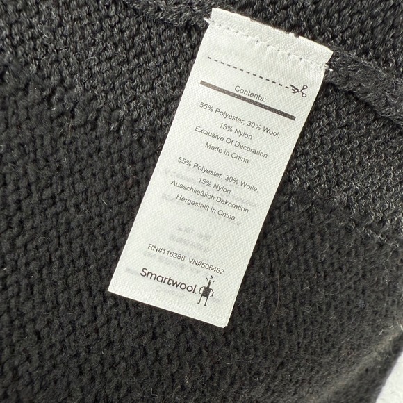 NWT Smartwool Womens‎ Cozy Lodge Sweater Duster Black Size M Gorpcore Basic - Picture 5 of 7